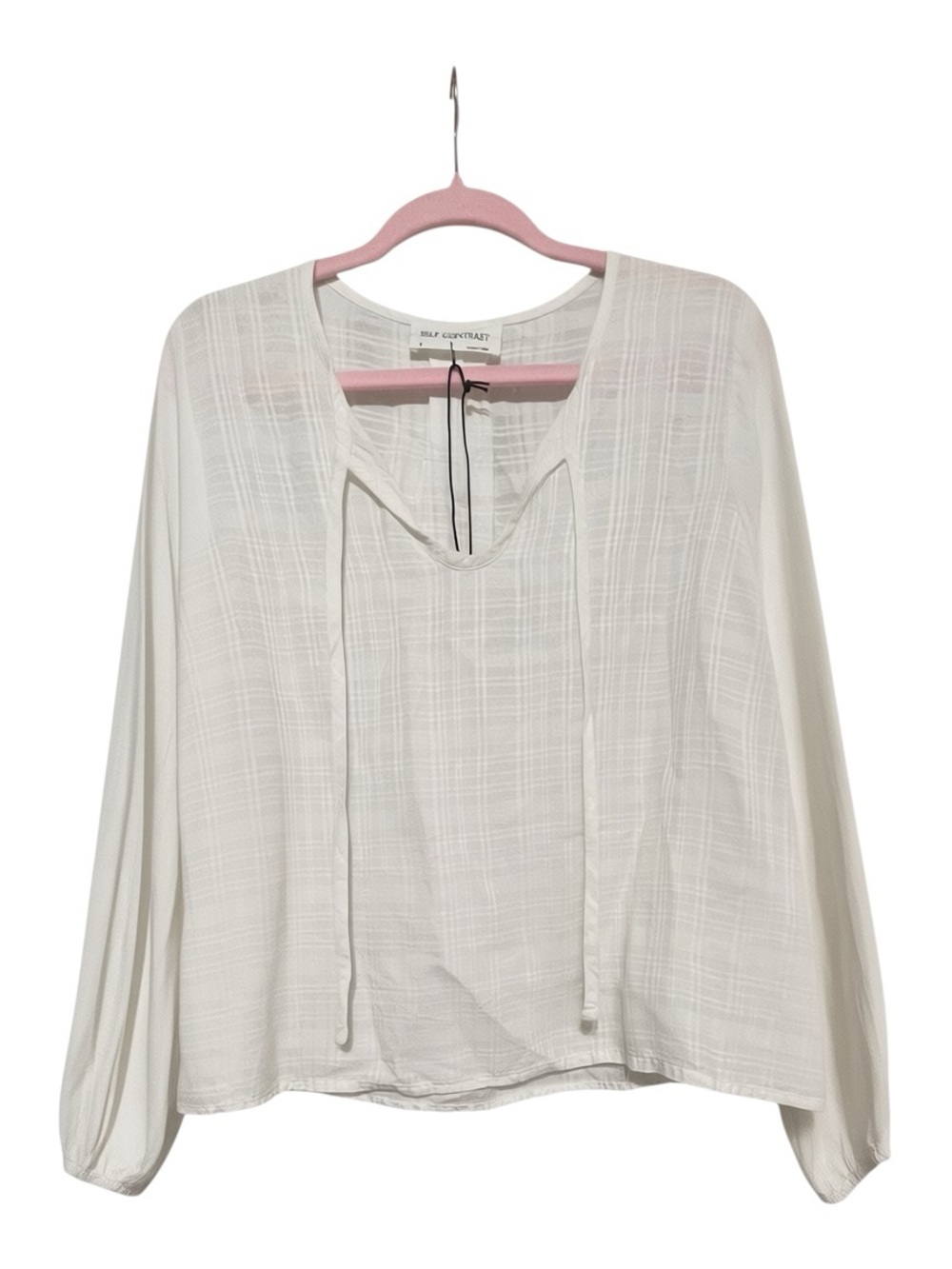 Summer White Long Sleeve Pleat-Back Blouse
Size Small - Picture 4 of 6